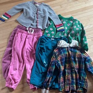 Hanna Andersson 4-5t lot mini Boden sweater too!